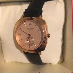Kate Spade Rose gold and black watch